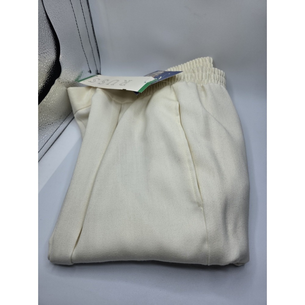Womens Size 16 Dress Pants by Russ Off White Vintage 90's Business Elastic Waist